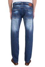 Men's Ripped Slim Fit Straight Denim Jeans Pants Vintage Style with Broken Holes