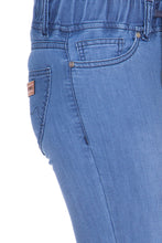 Kopyneko Women's Denim Blue Stretchable Joggers