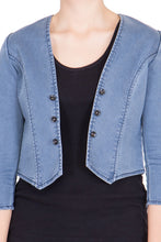 Kopyneko Women's Denim Light Blue Shrugs