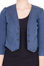 Kopyneko Women's Denim Blue Shrugs