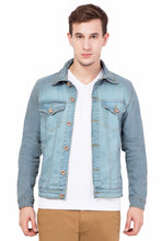 Krossstitch Full Sleeve Men's Denim Jacket with Brass Button