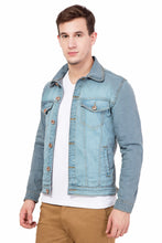 Krossstitch Full Sleeve Men's Denim Jacket with Brass Button