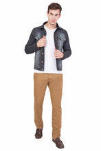 Krossstitch Full Sleeve Men's Denim Jacket with Brass Button