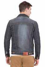 Krossstitch Full Sleeve Men's Denim Jacket with Brass Button