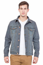 Krossstitch Full Sleeve Men's Denim Jacket with Brass Button