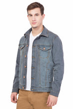 Krossstitch Full Sleeve Men's Denim Jacket with Brass Button
