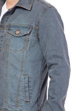 Krossstitch Full Sleeve Men's Denim Jacket with Brass Button