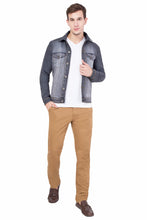 Krossstitch Full Sleeve Men's Denim Jacket with Brass Button