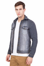 Krossstitch Full Sleeve Men's Denim Jacket with Brass Button