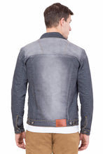 Krossstitch Full Sleeve Men's Denim Jacket with Brass Button