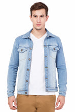 Krossstitch Full Sleeve Men's Denim Jacket with Brass Button