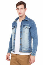 Krossstitch Full Sleeve Men's Denim Jacket with Brass Button