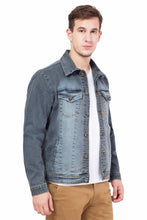 Krossstitch Full Sleeve Men's Denim Jacket with Brass Button
