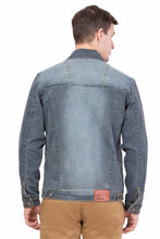 Krossstitch Full Sleeve Men's Denim Jacket with Brass Button
