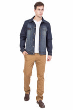 Krossstitch Full Sleeve Men's Denim Jacket with Brass Button