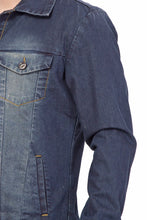 Krossstitch Full Sleeve Men's Denim Jacket with Brass Button