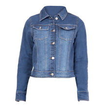 Kopyneko Full Sleeve Short Cropped Denim Jacket for Teenagers | Girls Age 12 to 16 Years | Winter Wear
