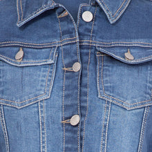 Kopyneko Full Sleeve Short Cropped Denim Jacket for Teenagers | Girls Age 12 to 16 Years | Winter Wear