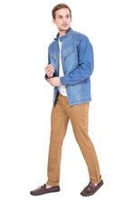 Krossstitch Full Sleeve Men's Denim Jacket with Zipper…