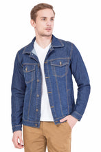 Krossstitch Full Sleeve Men's Denim Jacket with Brass Button