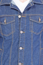 Krossstitch Full Sleeve Men's Denim Jacket with Brass Button