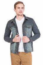 Krossstitch Full Sleeve Men's Denim Jacket with Brass Button