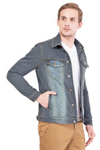 Krossstitch Full Sleeve Men's Denim Jacket with Brass Button