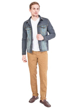 Krossstitch Full Sleeve Men's Denim Jacket with Brass Button