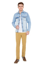 Krossstitch Full Sleeve Men's Denim Jacket with Brass Button