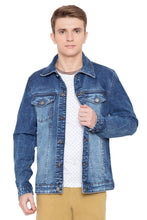 Krossstitch Full Sleeve Men's Denim Jacket with Brass Button