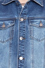 Krossstitch Full Sleeve Men's Denim Jacket with Brass Button