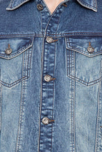 Krossstitch Full Sleeve Men's Denim Jacket with Brass Button