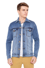 Krossstitch Full Sleeve Men's Denim Jacket with Brass Button