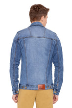 Krossstitch Full Sleeve Men's Denim Jacket with Brass Button