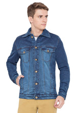 Krossstitch Full Sleeve Men's Denim Jacket with Brass Button
