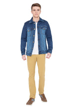 Krossstitch Full Sleeve Men's Denim Jacket with Brass Button