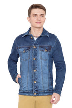 Krossstitch Full Sleeve Men's Denim Jacket with Brass Button