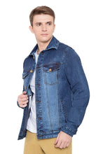 Krossstitch Full Sleeve Men's Denim Jacket with Brass Button