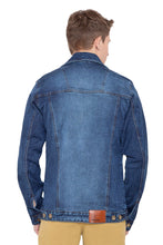 Krossstitch Full Sleeve Men's Denim Jacket with Brass Button