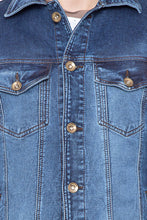 Krossstitch Full Sleeve Men's Denim Jacket with Brass Button