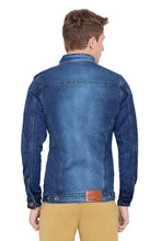 Krossstitch Full Sleeve Men's Denim Jacket with Zip Closer