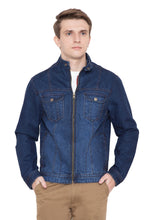 Krossstitch Full Sleeve Men's Denim Blue Jacket with Zip Clouser