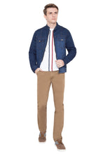 Krossstitch Full Sleeve Men's Denim Blue Jacket with Zip Clouser