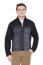 Krossstitch Full Sleeve Men's Denim Grey Jacket with Zip Clouser