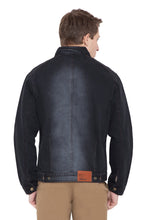 Krossstitch Full Sleeve Men's Denim Grey Jacket with Zip Clouser