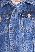Krossstitch Full Sleeve Light Blue Cloud Wash Men's Denim Jacket with Brass Button